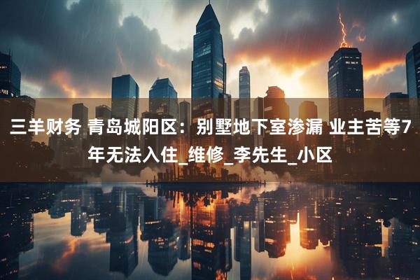 三羊财务 青岛城阳区：别墅地下室渗漏 业主苦等7年无法入住_维修_李先生_小区